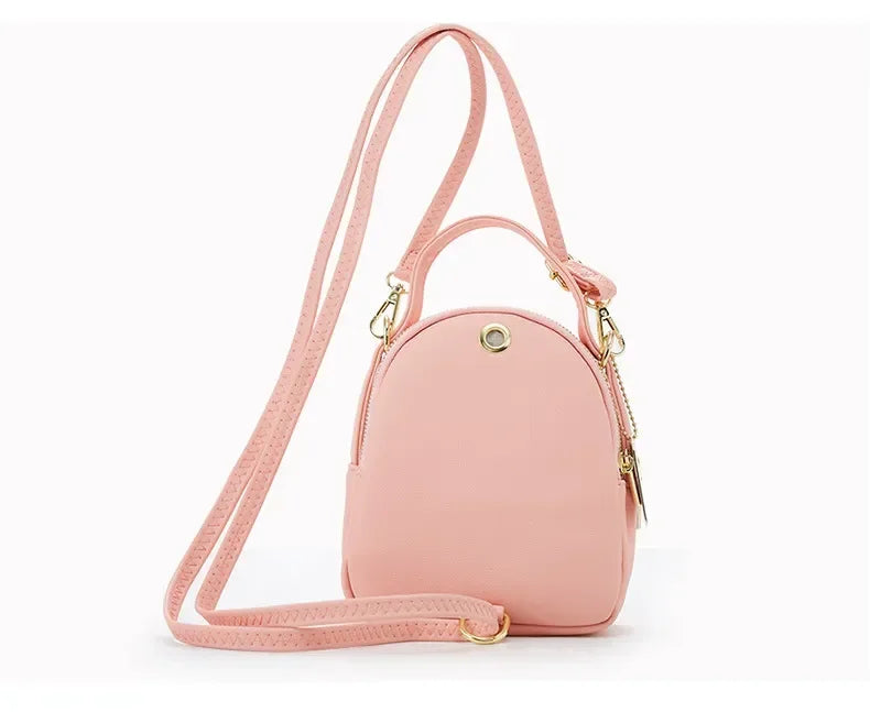Cyflymder  Women's 3-Layer Soft Leather Backpack - Convertible Crossbody/Shoulder Bag, Compact Yet Spacious Stylish Design