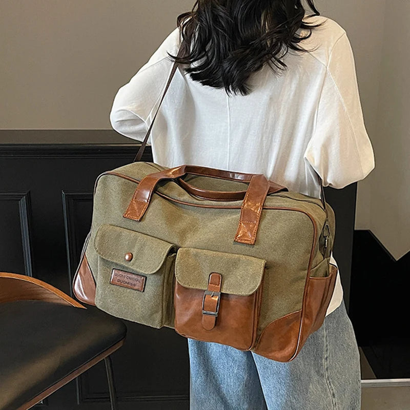 Cyflymder  Gym Fitness Shoulder Bag Dry Wet Yoga Swimming Sports Outdoor Handbag Large  Short Distance Trip Crossbody Travel Canvas Bags