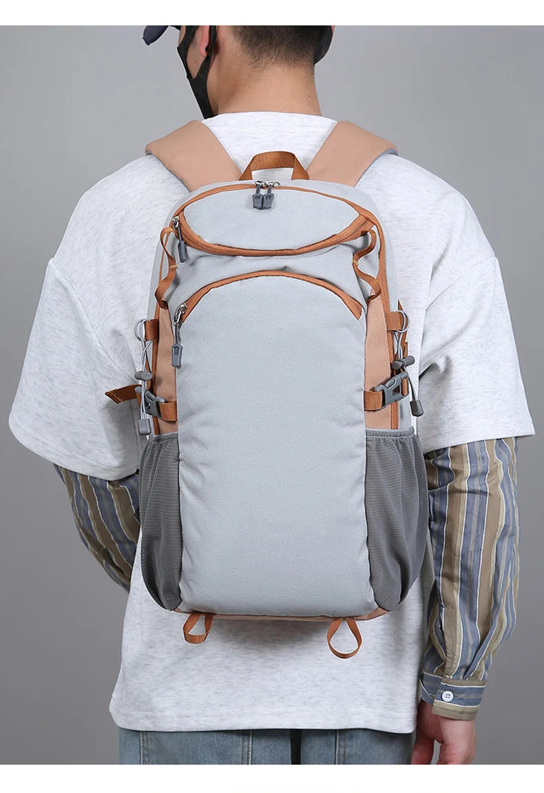 Cyflymder  Outdoor Climbing Backpack Large Storage Travel Communting Shopping Camping Bag Short Distance College Laptop Portable Schoolbag
