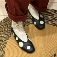 Cyflymder  Retro Womens Mary Jane Shoes Exquisite Soft Leather Casual Shoes for Woman Fashion Ballet Flat Shoe Designer Shoes Zapatos Mujer