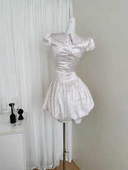 Cyflymder  Summer Women Graduation Korean Fashion Dress Mini Cute Core Satins Frock Evening Party Coquette Gyaru Y2k Kpop Sleeveless Preppy