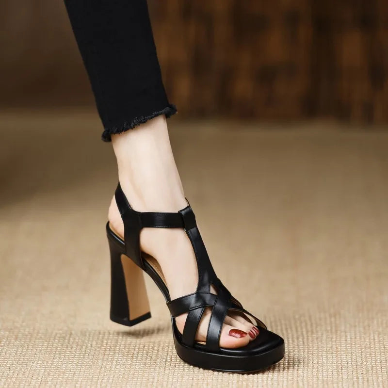 Cyflymder  Fashion Open Toe Pole Dance Shoes Stiletto Mujer New 2025 Women Platform Gladiator Sandals Pumps