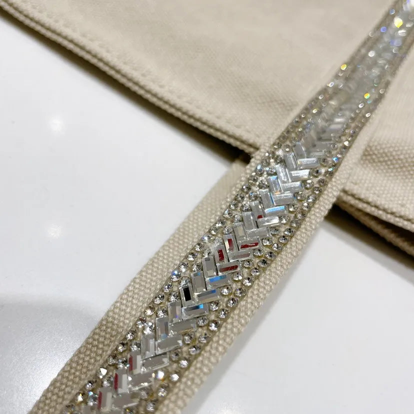 Cyflymder  Canvas Rhinestone Large Capacity Tote Bag  Retro Shoulder Messenger  Handbag Cosmetic Bag Luxury Brand Crossbody Bags for Women