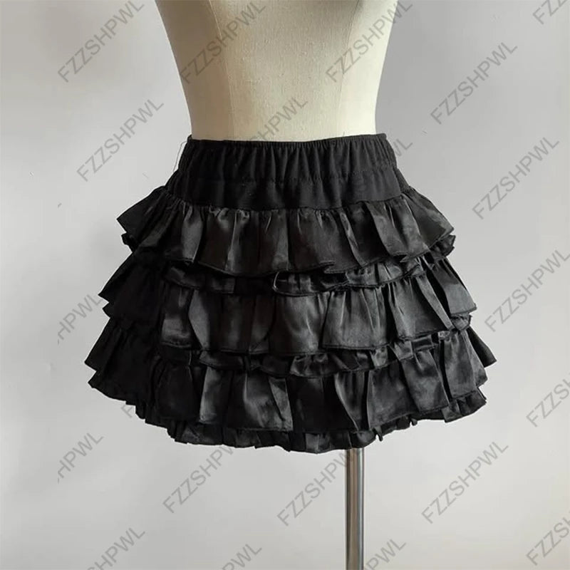 Cyflymder  Vintage K-Sweet Y2K Skirt Harajuku Grid print Unique Rock Goth Mini Skirt Streetwear Hip Hop Unique Casual Pleated skirt Fashion