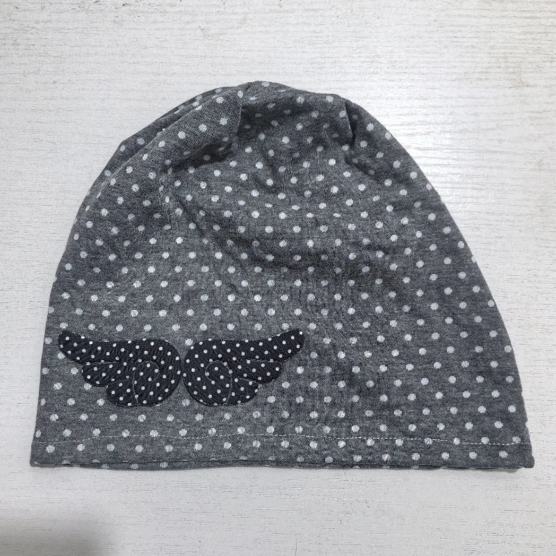 Cyflymder  Japanese Vintage Polka Dot Printing Cold Hat Harajuku Streetwear Punk Grunge Cap Autumn Y2k Aesthetic Angel's Wings Hats