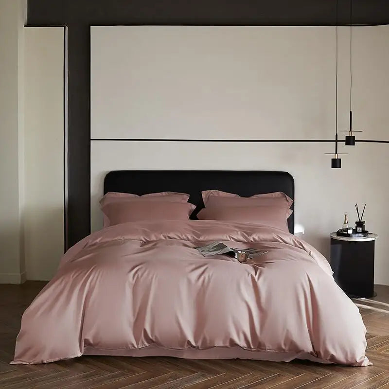 Cyflymder  Reversible Sateen Premium Bedding Set Silky Soft Long-Staple Cotton Single Double Super King Duvet Cover Bedsheet Pillowcases
