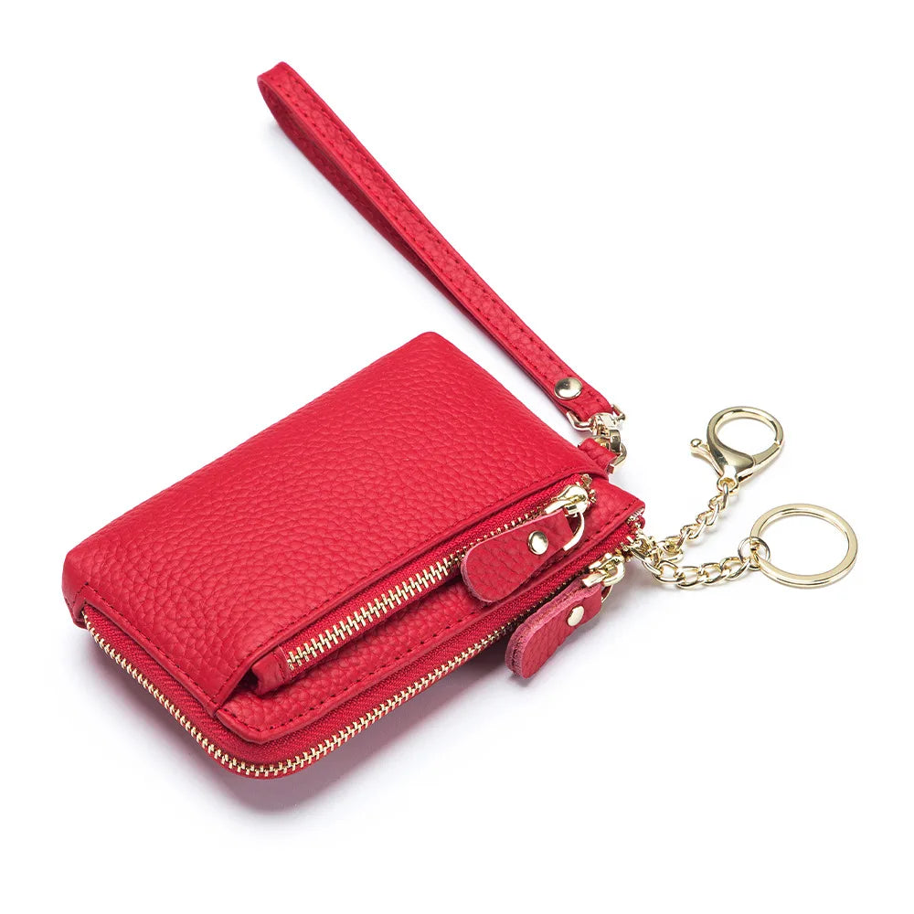 Cyflymder  Leather Coin Purse Handheld mat Multi-Functional Storage Bag New Sle Busin OL ort Wallet for Youth ex