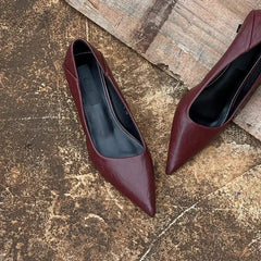Cyflymder  Spring Vintage Women Leopard Pumps Shoes Fashion Pointed Toe Slip on Shoes Concise Office Lady Shoes