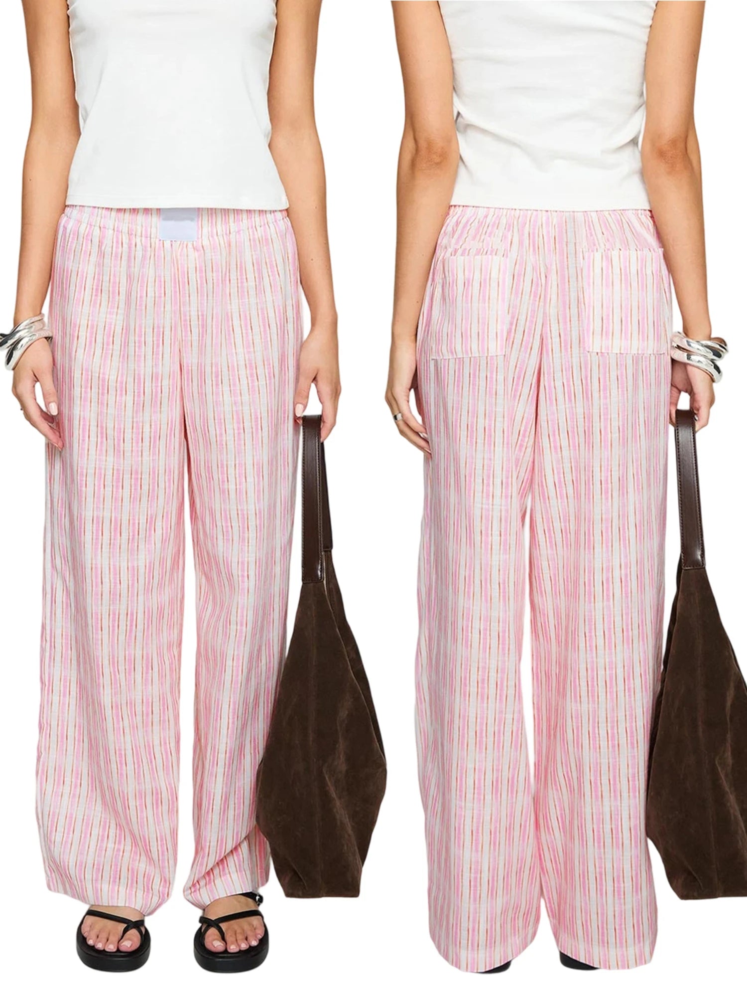 Cyflymder  Women s Plaid Print Relaxed Fit Pants with Adjustable Drawstring Waistband for Versatile Styling Options Throughout the Year