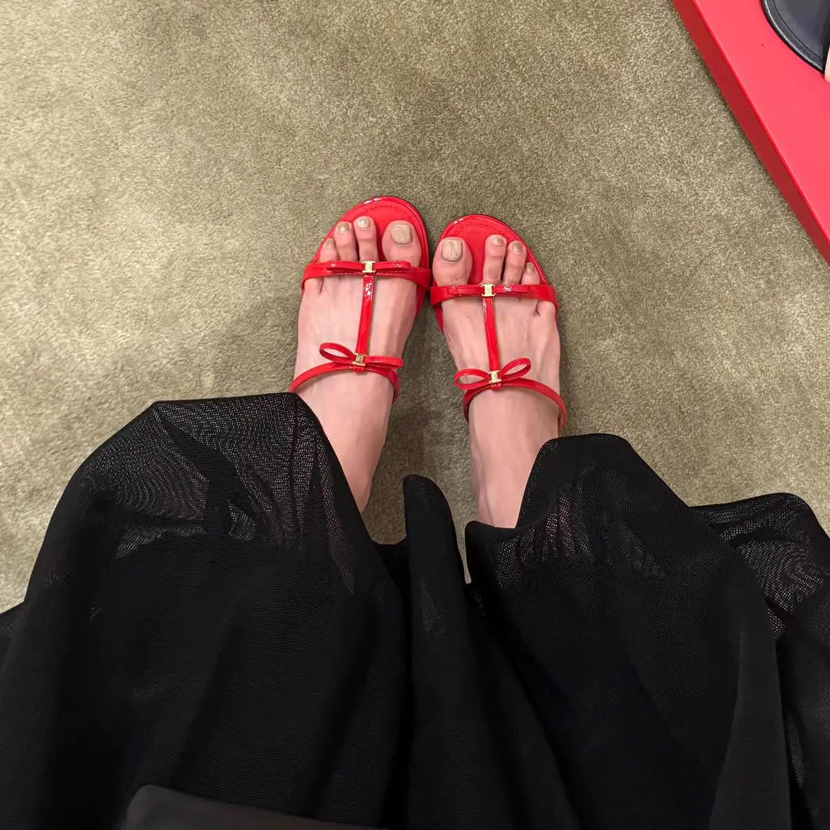 Cyflymder   Women High Heel Slippers Mules Square Open Back Slip‑on Sandals Elegant Party Wedding Daily Wear Comfortable Mid Heel Ladies