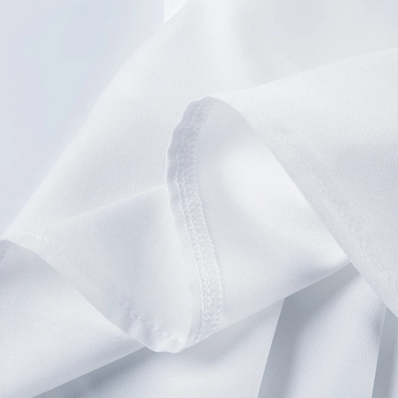 Cyflymder  Elegant Fashion Solid Split Blouse Slim Bandage V-Neck Puff Sleeve Shirts Women 2025 Summer Fashion Streetwear Ladies