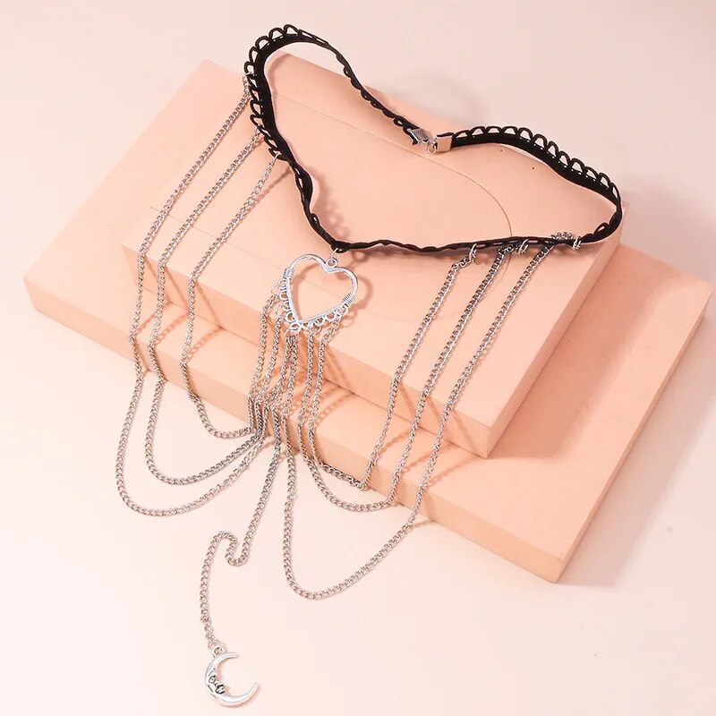 Cyflymder New Sexy Multilayer Tassel Pearl Clip Bead Leg Chain for Women Simple Adjustable Elastic Thigh Chain Beach Body Jewelry