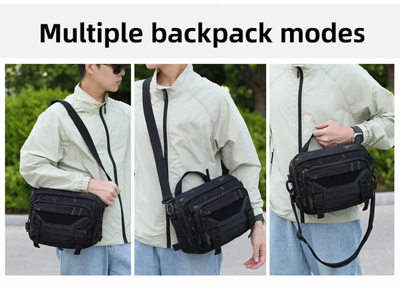 Cyflymder  Tactical Climbing Bag Molle Large Messenger Outdoor Travel Sports Commuting Camping Shoulder Crossbody Bags Weekend Trip Handbag
