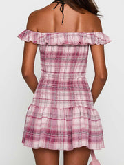 Cyflymder  Elegant Floral Print Sleeveless Maxi Dress with V-Neckline and Ruffled Hemline for Summer Beach Wedding Party