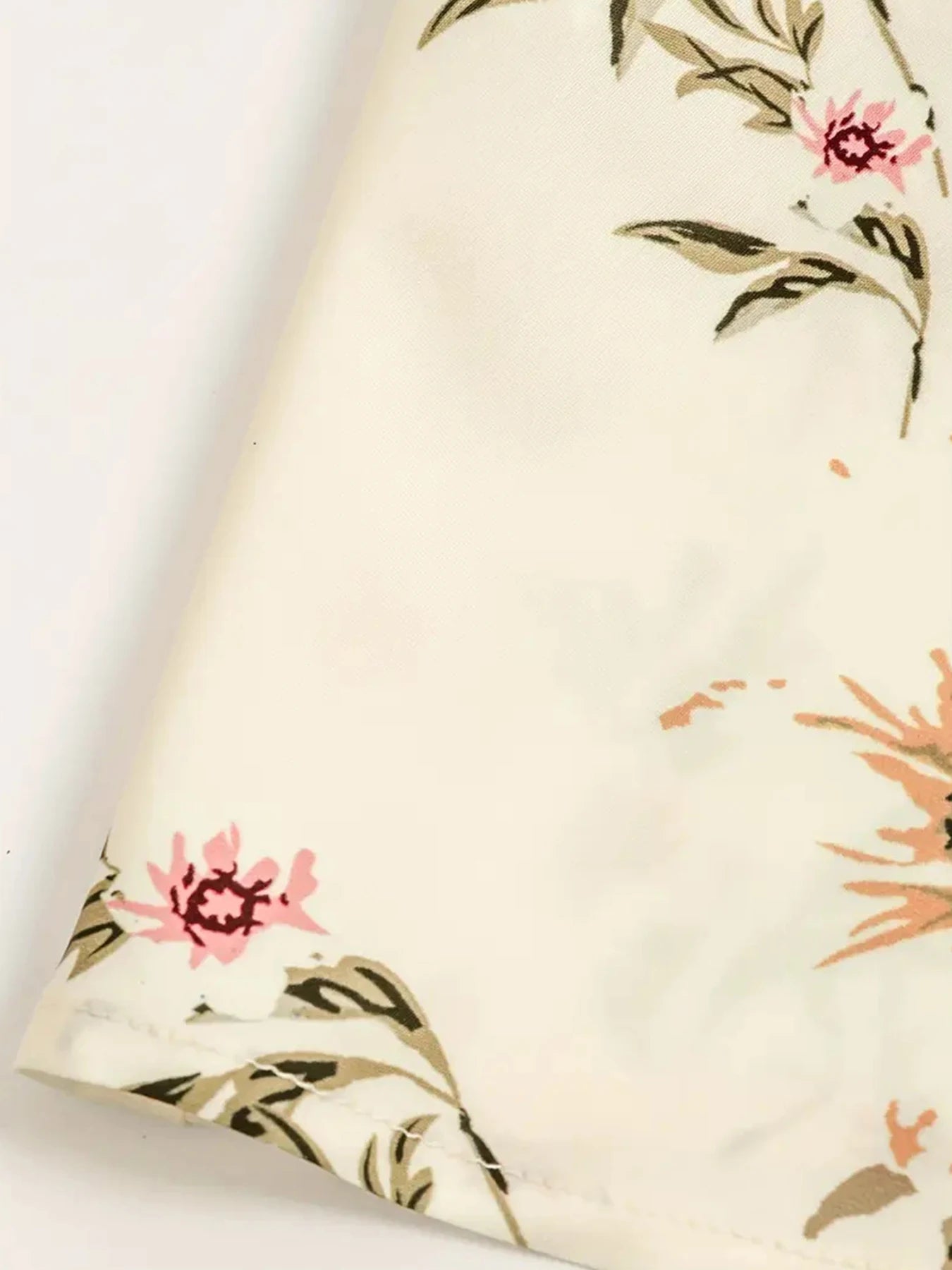 Cyflymder  New Elegant Floral Print Women's Dress, Half Sleeved Long Pants Dress, Summer Vacation Beach Dress