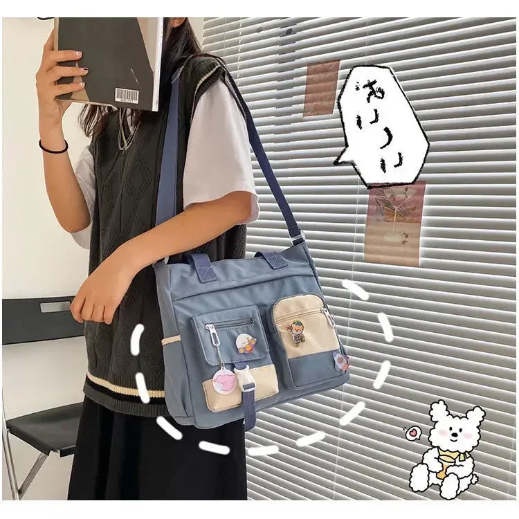 Cyflymder  Nylon Ladies Tote Messenger Bag Oxford Handbag Cross body Bags for Girls Satchels Waterproof Canvas Women Handbags Shoulder Bags