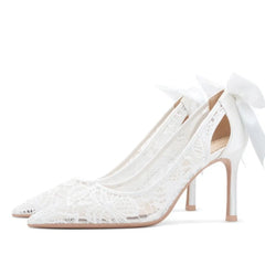 Cyflymder  Women's Pumps and Heels Elegant Woman Heeled Shoes Lace Wedding Shoes Woman Heeled Sandals