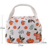 Cyflymder 1 Pc Cute Fruit  Lunch Bag for Women Portable Insulated Lunch Thermal Bag Bento Pouch Lunch Container School Food Bag