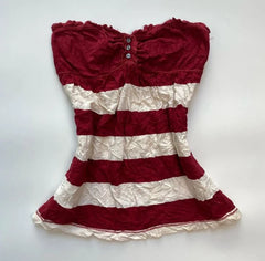 Cyflymder  Tank 2000s Y2k Clothes Tube Top Gyaru Sexy Stripe Sleeveless Woman Cute Shirt Vintage Harajuku T shirt Summer Camis Hot Sweet