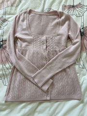 Cyflymder  Woman Cute Maiden Sweater Daily Sweet Long Sleeve Clothing Soft Y2K Aesthetic Knitwear Vintage Fashion Harajuku Cardigan Tops