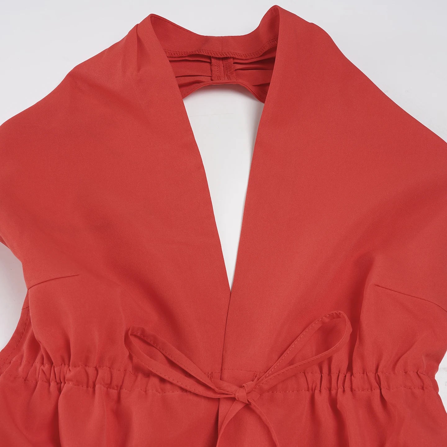 Cyflymder  Romore Orange Sexy Bal Beachside Summer Trendy Vest Faionable Cover-Up Strapl Crop Top for Holiday Wear
