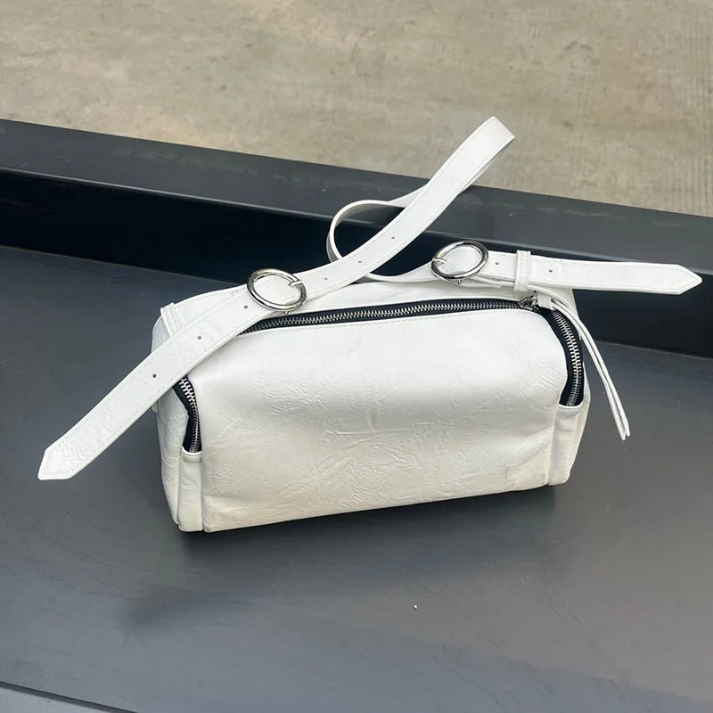 Cyflymder  Casual Pillow square crossbody bags for women Simple solid color shoulder bag fashion zip commuter totes women's purse handbags