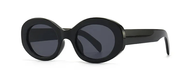 Cyflymder  Vintage Small Oval Sunglasses Women Luxury Brand Designer Black Female Sun Glasses Shades Classic Gafas De Sol Mujer Sun Glasses