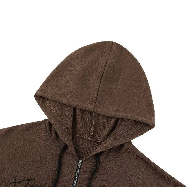 Cyflymder  plus Size Y2K Hoodie Zip up Sweatirt Women's Printing Jaet Casual Comfortable Polyester Cotton Long Sve Sweatirt