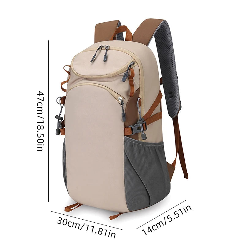 Cyflymder  Outdoor Climbing Backpack Large Storage Travel Communting Shopping Camping Bag Short Distance College Laptop Portable Schoolbag