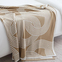 Cyflymder  European Knitted Summer Nap Air Conditioning Blanket Simple Bed End Towel for Hotels and Homestays Cozy Office Home Sofa Cover
