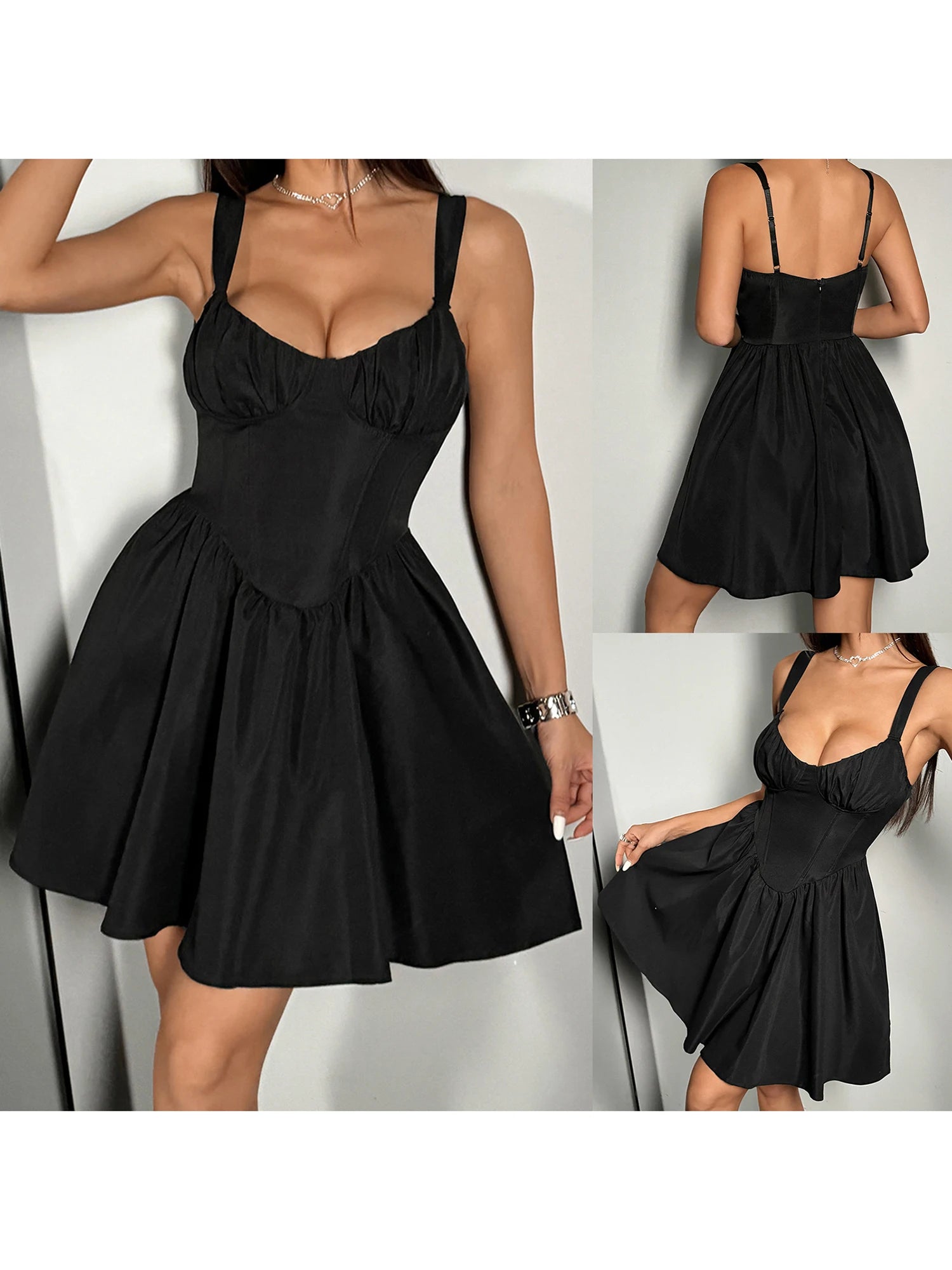 Cyflymder  Elegant Lace Off-Shoulder Cocktail Dress Vintage Retro 1950s Rockabilly Swing Dress Knee Length Party Dress for Women