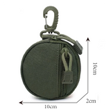 Cyflymder 1pc Casual Men Coin Wallet Portable Mini Money Coin Pouch Keys Holder Waist Bag Round Small Case Zipper Wallet New