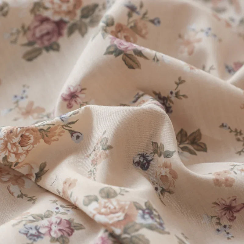 Cyflymder  Princess Double-Layer Yarn Pure Cotton Bedding Set Skin Friendly Duvet Cover Kit for All Seasons Home Dormitory Comforter Set