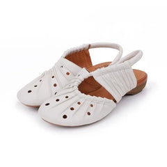 Cyflymder  Women Heeled Sandals  Loafers Shoes Woman Slippers 2025 Brand Slingback Shallow Dress Summer Designer Soft Leather Pumps