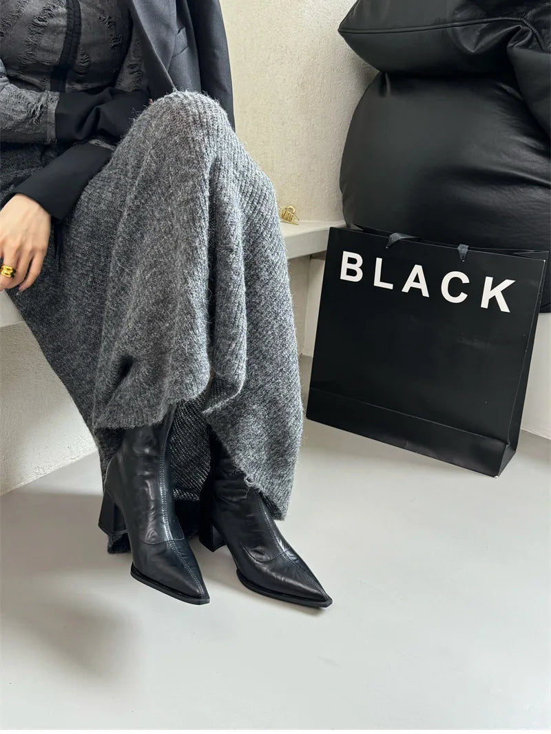 Cyflymder  High Heel Pointed Toe Women Ankle Boots Ladies Elegant Slim Short Booties Autumn Winter Womem's Shoes
