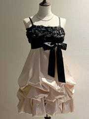 Cyflymder   Women Sweet Y2k Mini Dress Harajuku Vintage Sleeveless Dress Japanese Cute Casual Summer Outfit