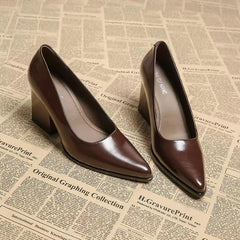 Cyflymder  Summer Fashion Women Chunky Heels Sandals Women Leather Design Sandals Women Elegant Party Dress Shoes 57464