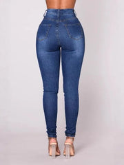 Cyflymder  Autumn Women's Clothing High Waist Straight Leg Brown Denim Jeans For Woman Cotton Casual Pants Medium Weight Zipper Closure
