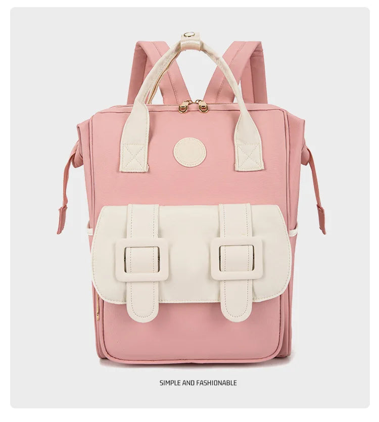 Cyflymder  Insulated Waterproof Mama Backpack - Large Capacity Nursing Bag for Women, Stylish Diaper Bag with Multi-Compartment & Thermal