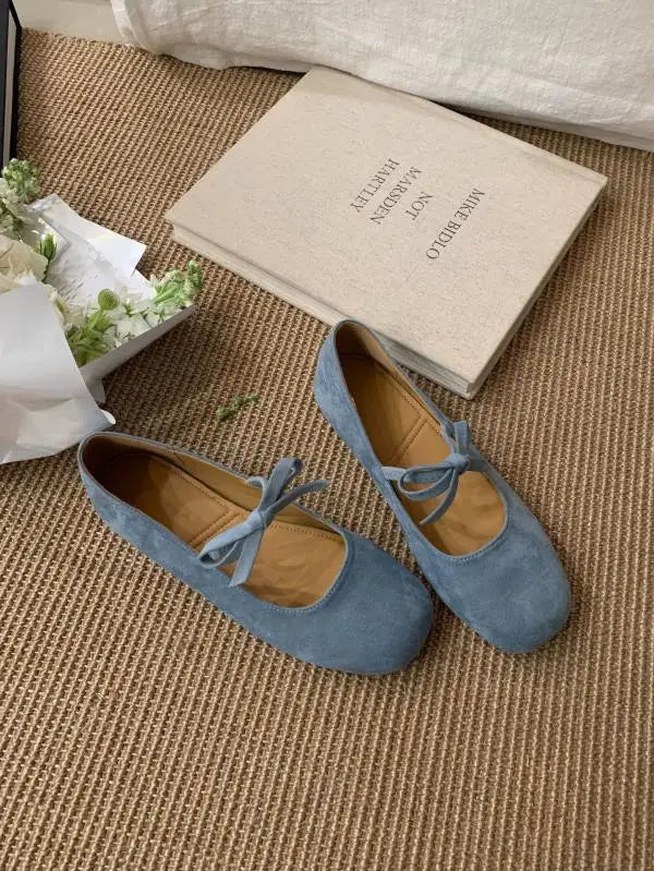 Cyflymder  Shoes Woman Comfortable And Elegant Square Toe Bow-Knot Casual Female Sneakers Flats Butterfly Dress Summer Rubber  Leisure Mary