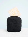 Cyflymder Geometric Pattern Sanitary Napkin Storage Bag For Traveling