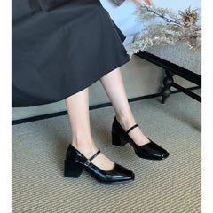 Cyflymder  High Quality Women Pumps Shoes Fashion Ankle Strap Ladies Shallow Dress Mary Jane Shoes Female Elegant High Heel Footwear