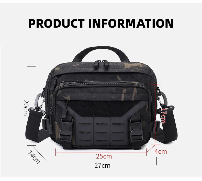 Cyflymder  Tactical Climbing Bag Molle Large Messenger Outdoor Travel Sports Commuting Camping Shoulder Crossbody Bags Weekend Trip Handbag