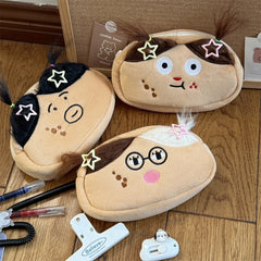 Cyflymder  Cute DIY Pen Bag Case Box Stocking Stuffers Cute Creative Long Hair Doll Cartoon Large Capacity Zipper Organizer Storage Bag