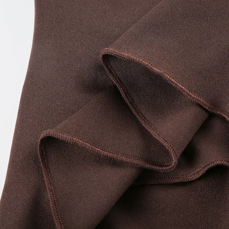 Cyflymder  Sexy Slim Folds Tank Tops Fake 2 Piece Elegant Bandage Hollow Out V-Neck Sleeveless Tops Women Summer Fashion Lady