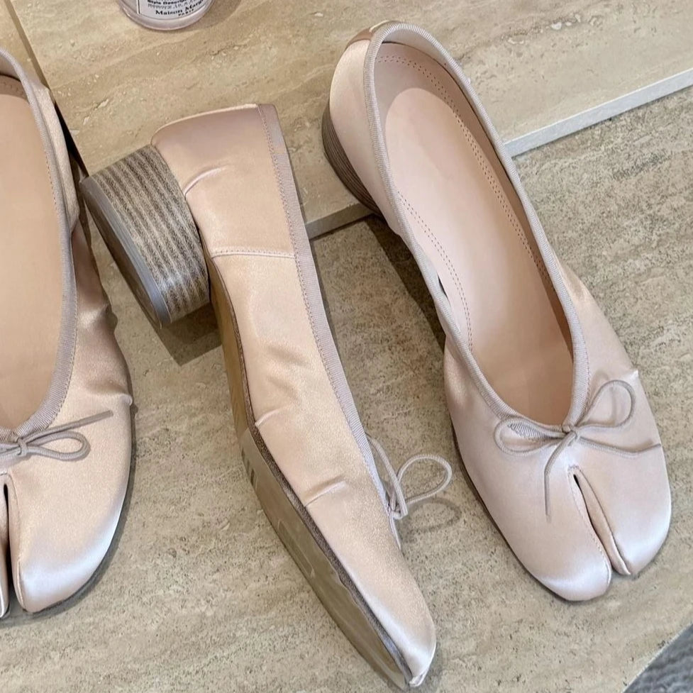 Cyflymder   Retro Women's Shoes Fashion Japanese Style Shallow High Heels for Woman Exquisite Bow Casual Shoes Designer Shoes Zapatos Mujer