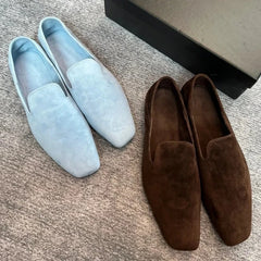 Cyflymder  Loafers Women's Comfortable Commuter Shoes Casual Flats Walking Fashion Schoenen Dames Sliders Square Head Flat Sho