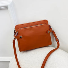 Cyflymder  Vintage pu leather women shoulder bag Multiple pockets female crossbody bag Casual Messenger bag big handbag phone wallet bolsa