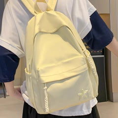 Cyflymder  Women Y2k Aesthetic Simple Star Backpack All Match Students Fashion Casual Schoolbags Japanese High-capacity Backpacks Trendy