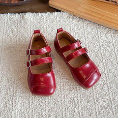 Cyflymder  Autumn New One Strap Elegant Lightweight Ultra Soft Sole Sweet Mary Jane Shoes For Women Square Toe Fashion Dress Footwear